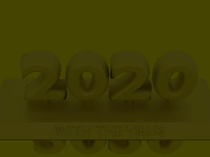 2020 met het virus 3D printmodel