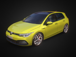 volkswagen golf 2020 3D 模型