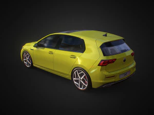 volkswagen golf 2020 3D Model