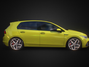 volkswagen golf 2020 3D 模型