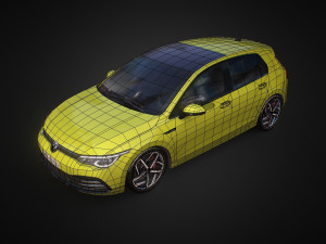 volkswagen golf 2020 3D 模型