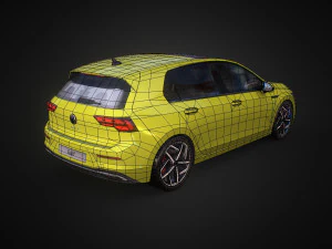 volkswagen golf 2020 3D Model