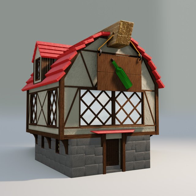 tavern Modelo 3D .c4d .max .obj .3ds .fbx .stl .blend 