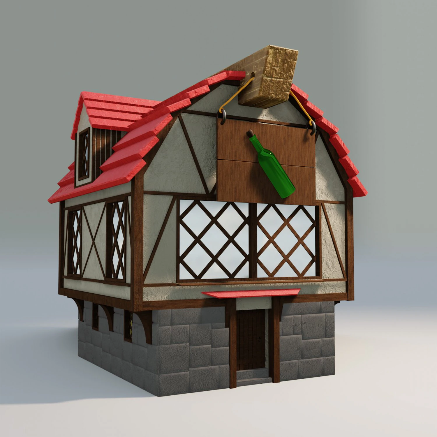 tavern 3D Model .c4d .max .obj .3ds .fbx .stl .blend 