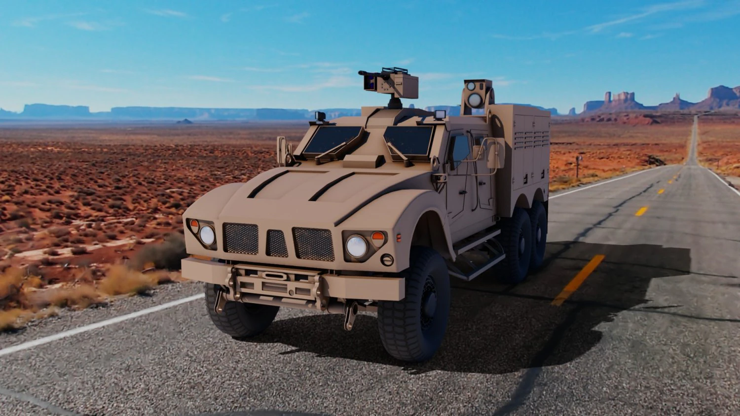 oshkosh m-atv 6x6 Modelo 3D .c4d .max .obj .3ds .fbx .stl .blend