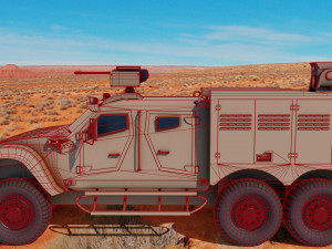 oshkosh m-atv 6x6 Modelo 3D