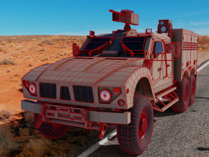 oshkosh m-atv 6x6 Modelo 3D