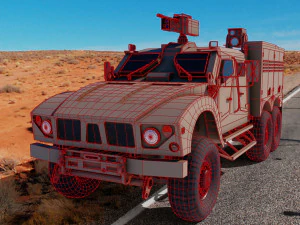 oshkosh m-atv 6x6 Modelo 3D