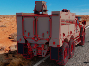 oshkosh m-atv 6x6 Modelo 3D