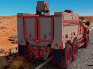 oshkosh m-atv 6x6 Modelo 3D