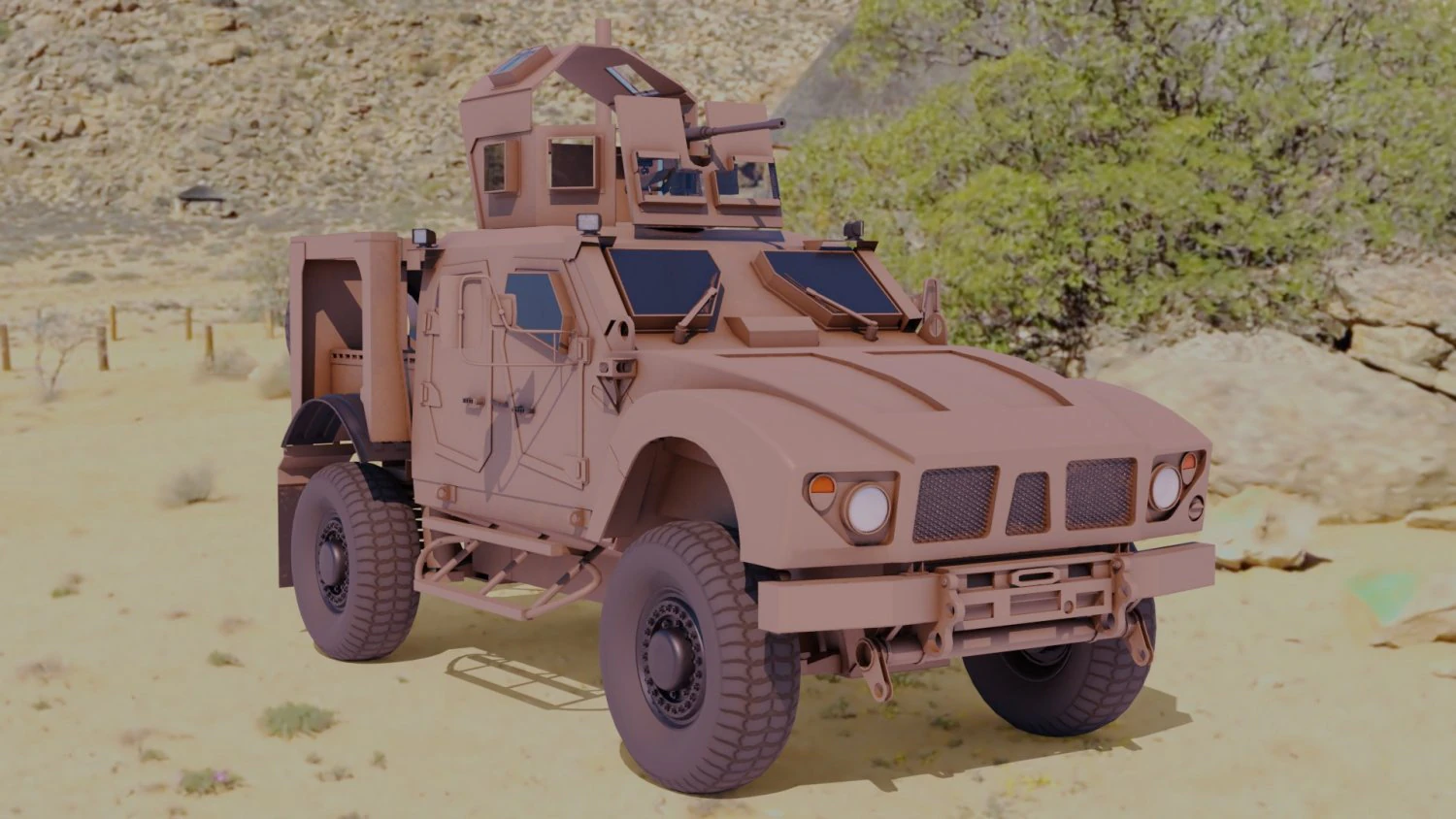 oshkosh m-atv 2 3D Model .c4d .max .obj .3ds .fbx .stl .blend 