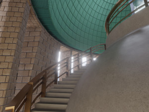 Mexican monument - monument to the revolution Modèle 3D