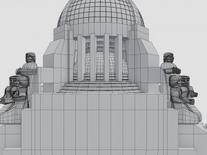 Mexican monument - monument to the revolution Modèle 3D
