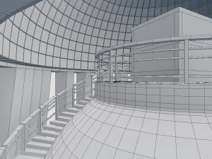 Mexican monument - monument to the revolution 3D Model