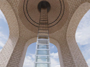 Mexican monument - monument to the revolution 3D Model