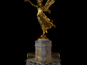 Mexican monument - angel of independence 3D-Modell