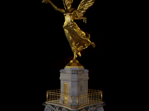 Mexican monument - angel of independence 3D Model