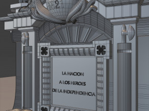 Mexican monument - angel of independence 3D-Modell