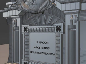 Mexican monument - angel of independence 3D Model