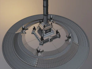 Mexican monument - angel of independence 3D Model