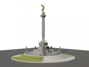 Mexican monument - angel of independence 3D 모델