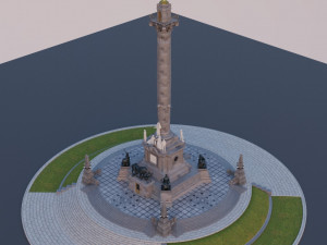 Mexican monument - angel of independence 3D-Modell