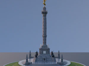 Mexican monument - angel of independence 3D Model