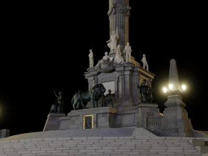 Mexican monument - angel of independence 3D Model