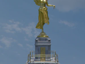 Mexican monument - angel of independence 3D Model