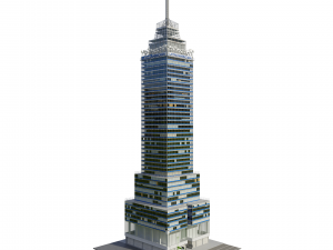 mexican landmark - latinamerican tower 3D Model