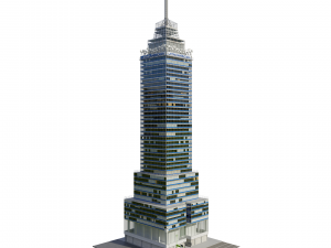 mexican landmark - latinamerican tower 3D 모델