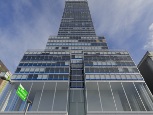 mexican landmark - latinamerican tower 3D 模型