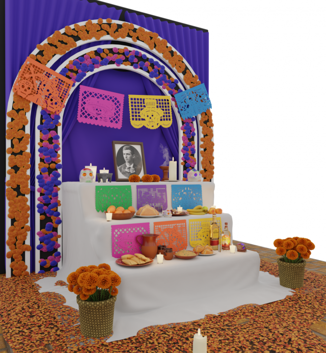 day of the dead altar 3D-Modell .c4d .max .obj .3ds .fbx .stl .blend 
