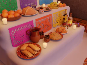 day of the dead altar 3D Model