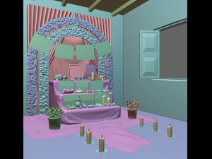 day of the dead altar 3D Model
