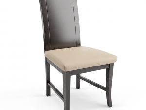 curved dining chair 3D Model