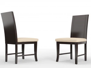 curved dining chair 3D Model