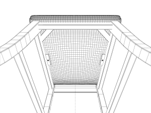 curved dining chair Model 3D