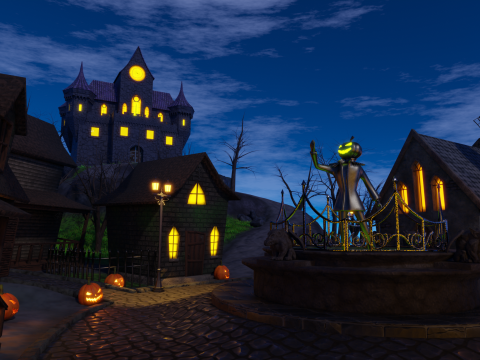 Halloween Town 3D मॉडल