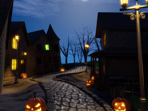 Halloween Town Modello 3D