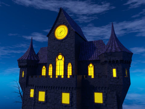 Halloween Town 3D Model