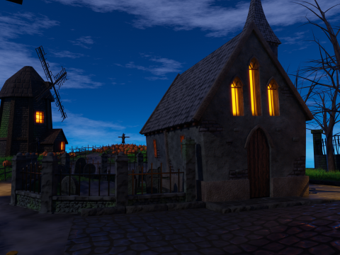 Halloween Town Modello 3D