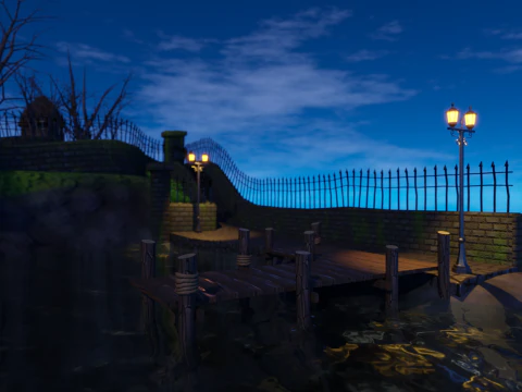 Halloween Town 3D Model