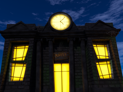 Halloween Town Modello 3D