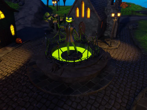 Halloween Town 3D Model