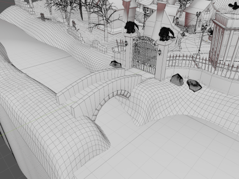 Halloween Town Modello 3D