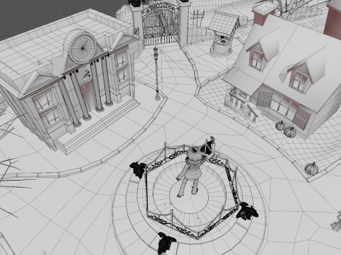 Halloween Town Modello 3D
