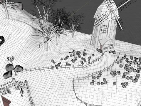 Halloween Town Modello 3D