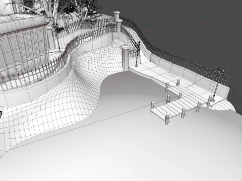 Halloween Town 3D Model