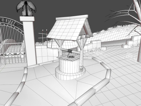Halloween Town 3D Model